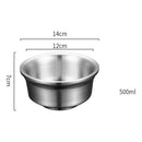Axyaa Stainless Steel Rice Soup Bowl Set for Kitchen Utensils