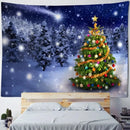 Axyaa Aurora Night View Christmas Tree Tapestry for Festive Home Decor