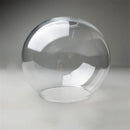 Axyaa Hand Blown Clear Glass Globe Lampshade with 2 Ends Opening