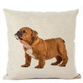 Axyaa French Bulldog Linen Cushion Cover for Cute Dog Lovers