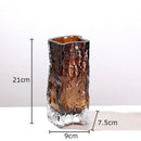 Axyaa Glass Vase Hydroponic Flower Pot Desk Decor Floral Arrangement Vase