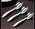 Axyaa Deepened Flat Bottom Stainless Steel Spoon for Children, Baby Feeding