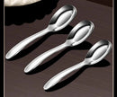 Axyaa Deepened Flat Bottom Stainless Steel Spoon for Children, Baby Feeding
