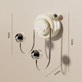 Axyaa Rotating Door Rear Coat Hook - Multi-functional Suction Cup Wall Hanger