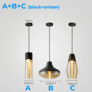 Axyaa Glass & Metal Pendant Light: Adjustable Vintage Ceiling Fixture
