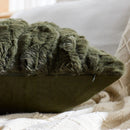 Axyaa Green Flower Embroidery Pillowcase - Decorative Sofa Throw Cushion Cover