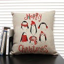 Animal Penguin Cushion Cover 45x45, Axyaa Brand - Cute & Funny Decorative Pillowcase