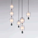 Axyaa Modern Minimalist Glass Chandelier for Nordic Bedroom and Clothing Store
