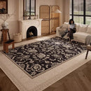 Axyaa Soft Carpet Large Area Rug, Retro Style Living Room Décor, Washable & Anti-slip