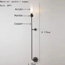Axyaa Copper Marble Chandelier: Modern Luxury Pendant Lamp for Living Room, Kitchen, Bedroom