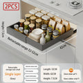 Axyaa Slide Out Cabinet Organizer Metal Drawers Storage Adjustable Shelves