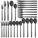 Axyaa Black & Gold Stainless Steel Cutlery Set - 20 Pieces