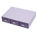 Axyaa Acrylic Pen Holder & Desk Organizer with Drawers - Transparent Makeup Storage Box