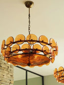 Axyaa Retro Glass Pendant Light for Designer Restaurant, Postmodern Luxury Lighting