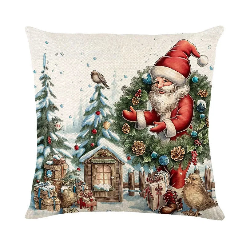 Axyaa Christmas Pillow Cover Set - Festive Home Decor & Gift