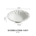 Axyaa Stone Pattern Porcelain Deep Bowl for High-end Dining