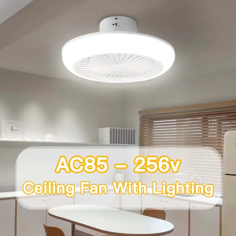 Axyaa Silent Ceiling Fan Light with Remote Control for Home Bedroom