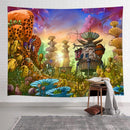 Axyaa Tropical Peacock Parrot Wall Tapestry for Home Decor