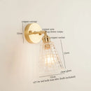 Axyaa Striped Glass LED Wall Sconce - Japanese Vintage Style