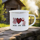 Axyaa Couple Bear Enamel Mug - Valentine's Coffee Cup Gift