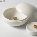 Axya Ceramic Dinner Plate Set for Serving Western Food, Desserts, and Snacks