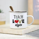 Teacher Enamel Mug by Axyaa - Creative School Water Cup - Perfect Teachers Day Gift