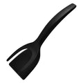 Axyaa 2-in-1 Spatula Tongs for Cooking, Non-Stick Flip Turner Tool & Omelette Steak Helper
