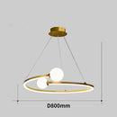 Axyaa LED Circle Pendant Lamp: Modern Lighting Fixture for Dining, Kitchen, or Bedroom