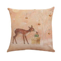 Axyaa Printed Linen Pillowcase Cushion Cover for Home Decor