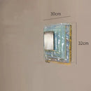 Axyaa Water Ripple Blue Glass Wall Lamp for Home Decor - Elegant Lighting Fixtures