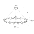 Axyaa Modern Bedroom LED Ceiling Lamp Chandelier Dining Room Pendant Lights