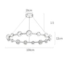Axyaa LED Ceiling Chandelier for Modern Interior Lighting