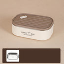 Axyaa 600ml Insulated Lunch Box Rectangular Food Storage Container Large Capacity
