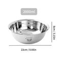Axyaa Stainless Steel Mixing Bowl Set - Food Safe Salad, Baking, and Serving Bowls