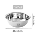 Axyaa Stainless Steel Mixing Bowl Set - Food Safe Salad, Baking, and Serving Bowls