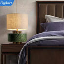 Axyaa Ceramic Villa Desk Lamp - Artful Bedroom Lighting for Home, Hotel, or Study Room