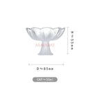 Axyaa Cloud High Dessert Plate, Shousi Tea Pastry Plate, Crystal Glass Plate