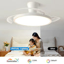 Axyaa 42/48in LED Ceiling Fan Light for Home Indoor Lighting Fixtures
