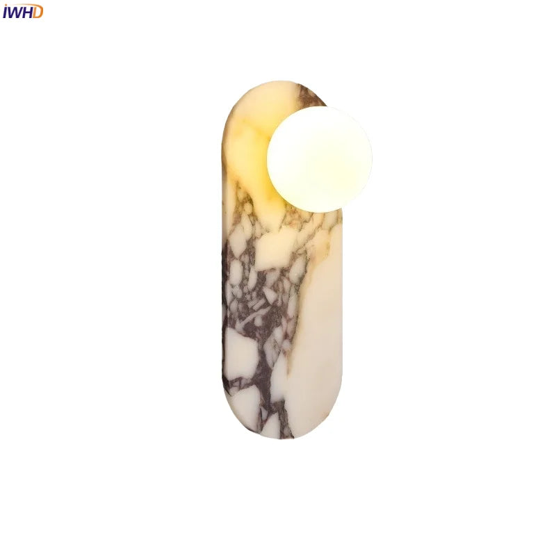 Axyaa Marble Glass LED Wall Light for Home Decor