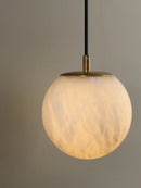 Copper Marbled Wall Lamp by Axyaa - Luxury Living Room Lighting