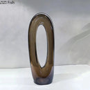 Axyaa Glass Vase Desk Decoration Hydroponics Flower Pots Modern Decor Floral Vases