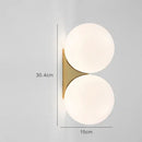 Axyaa Glass Ball LED Wall Lamp - Modern Nordic Art Room Decor & Night Light