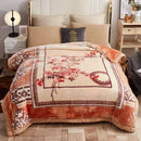Axyaa Double Sided Warm Raschel Blanket for Winter - High End Soft & Cozy Weighted Comforter