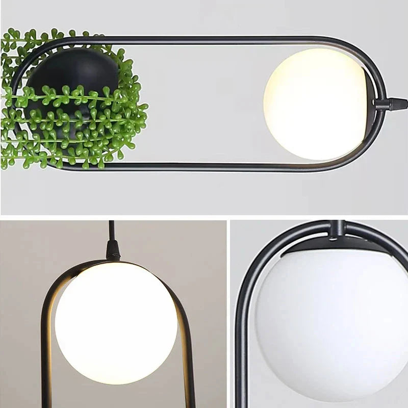 Axyaa Nordic Plant Pendant Lights for Home Dining Room Decor