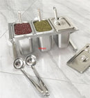 Axya Stainless Steel Buffet Pan Set with Rack and Shelf