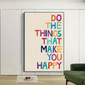 Axyaa Uplifting Quotes Canvas Wall Art for Modern Home Decor