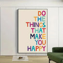Axyaa Uplifting Quotes Canvas Wall Art for Modern Home Decor