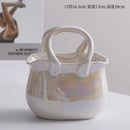 Axyaa Nordic Light Luxury Bags, Ceramic Decor, Dried Flowers, Vases for Home, Hotel, Exhibition Hall