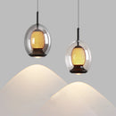 Axyaa Nordic Glass Chandelier LED Pendant Light for Dining Room Kitchen Restaurant