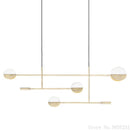 Axyaa Geometric Line Iron Pendant Lamp for Modern Nordic Home Decor